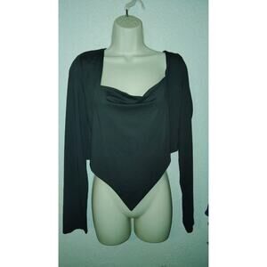 Remidoo long sleeved Crop Top Black XXL New With Tags